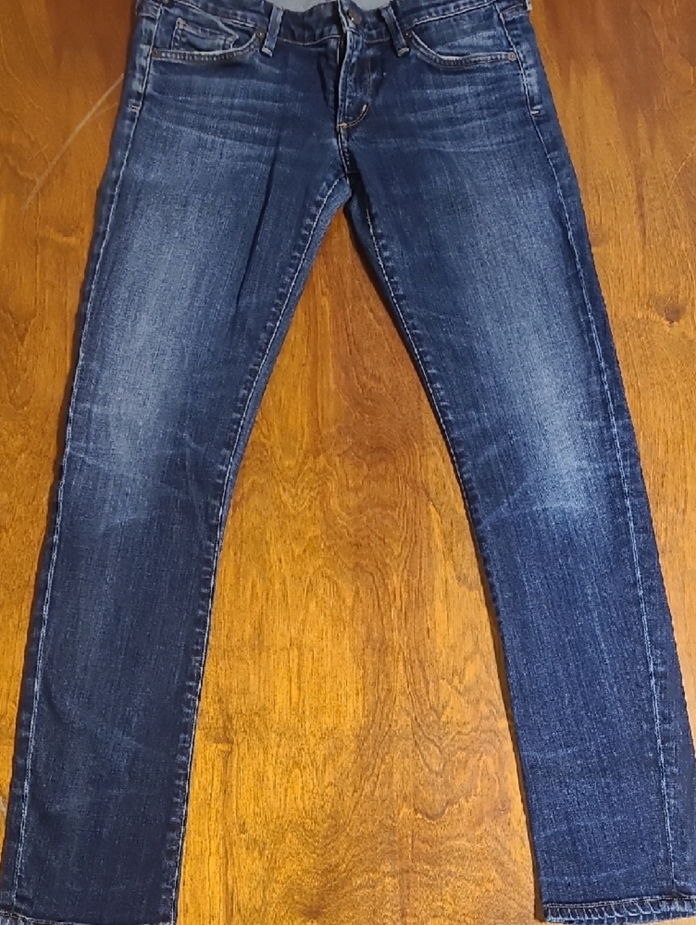 Citizens of Humanity Faded Dark Blue Skinny Jeans - Picture 2 of 9